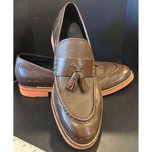 Cole Haan Mens Size 12 M Tassels Loafers Brown Leather Shoes Preppy Office